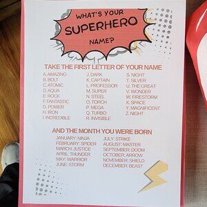 SUPERHERO birthday party supplies
